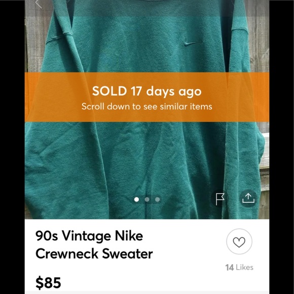 SOLD nike crew neck - new with tag - Picture 6 of 7